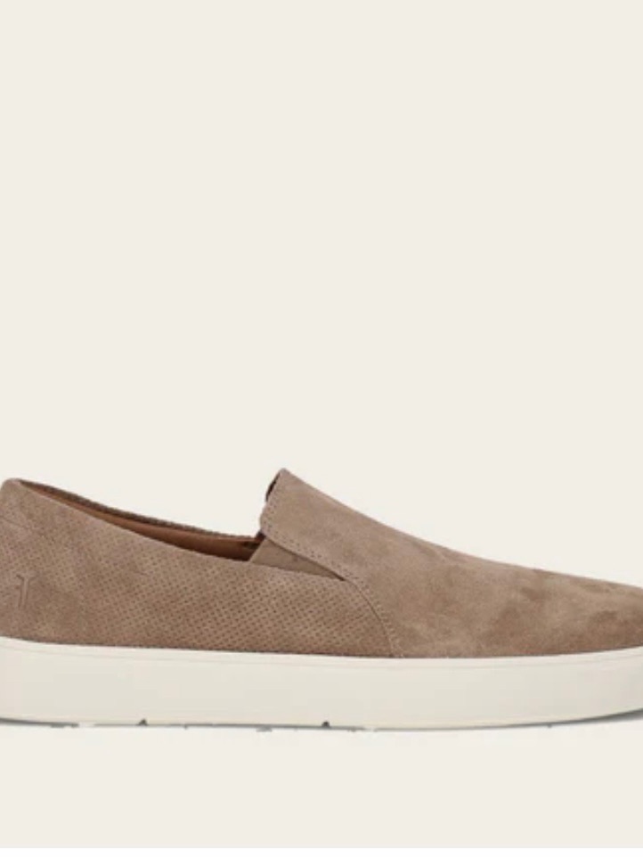 Frye Men's Slip-On Loafers In Taupe Suede